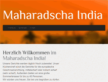 Tablet Screenshot of maharadscha-india.de